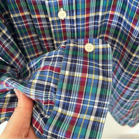 Ralph Lauren Blue Label Multicolor Tartan Plaid Button Down Shirt - Picture 7 of 8